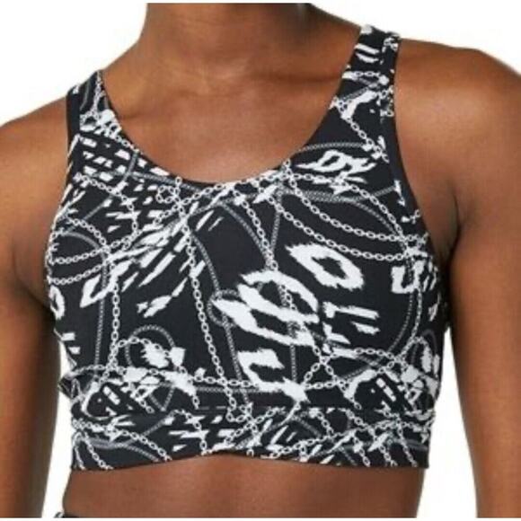 ELEVEN by Venus Williams NWT 90s Girl Sports Bra Chain Print Size Small NEW - Picture 1 of 11